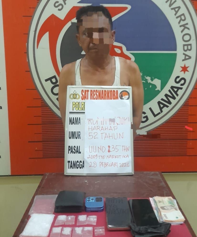 Sering Transaksi dan Konsumsi Narkoba Didalam Rumah, seorang Pengedar Sabu di Barumun Diringkus Polisi