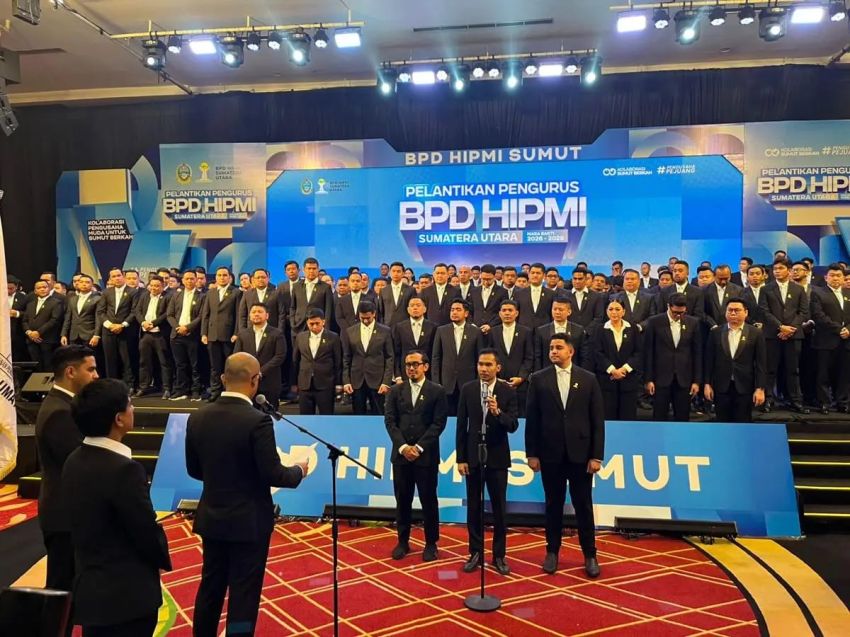 Pelantikan HIPMI Sumut 2026, Ade Jona Prasetyo Ingatkan Pengusaha Muda Tetap Rendah Hati