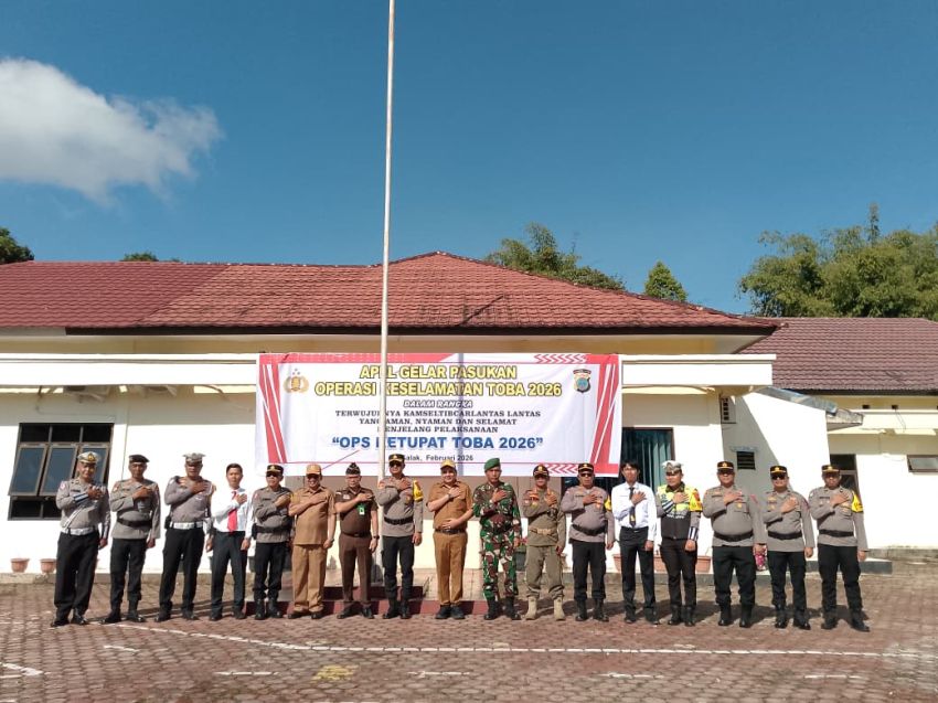 Waka Polres Pakpak Bharat Pimpin Apel Gelar Pasukan Operasi Keselamatan Tahun 2026