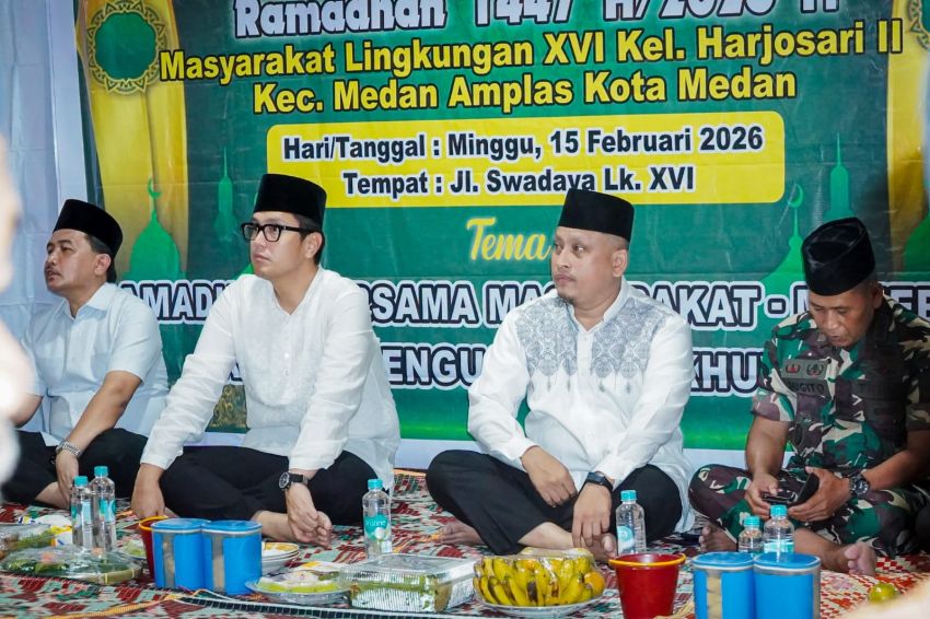 Jelang Ramadhan 1447 H, Rico Waas Punggahan bersama Warga dan Bantu Masjid Ikhwanul Muslimin Medan Amplas