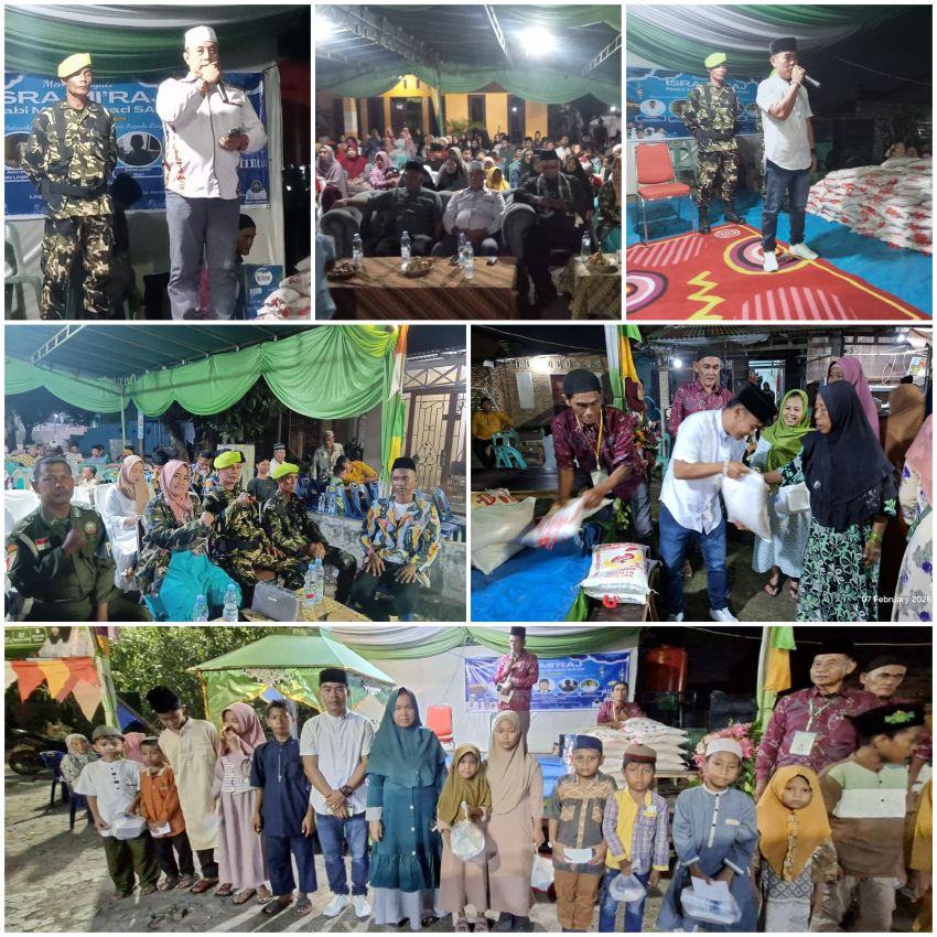 Masyarakat Lingkungan XI Terjun Bersama Ormas Mempringati Isra Mi'raj, Lurah : Jaga Hati, Jangan Tinggalkan Sholat dan Jaga Tratibum