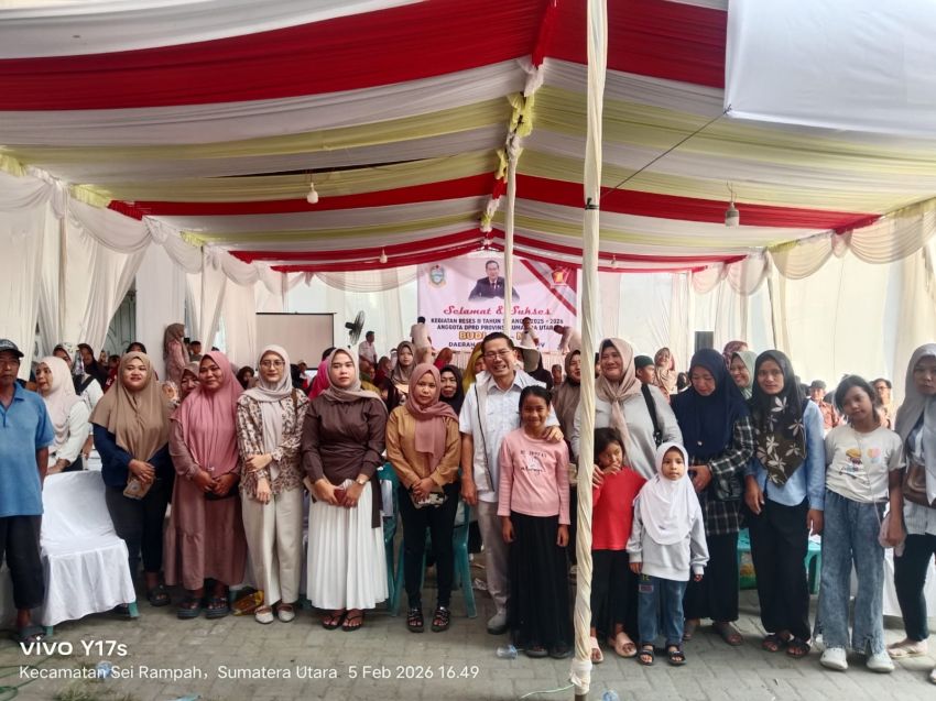 Reses Budi di Sergai Jadi Momentum Konsolidasi Jelang HUT Gerindra ke-18