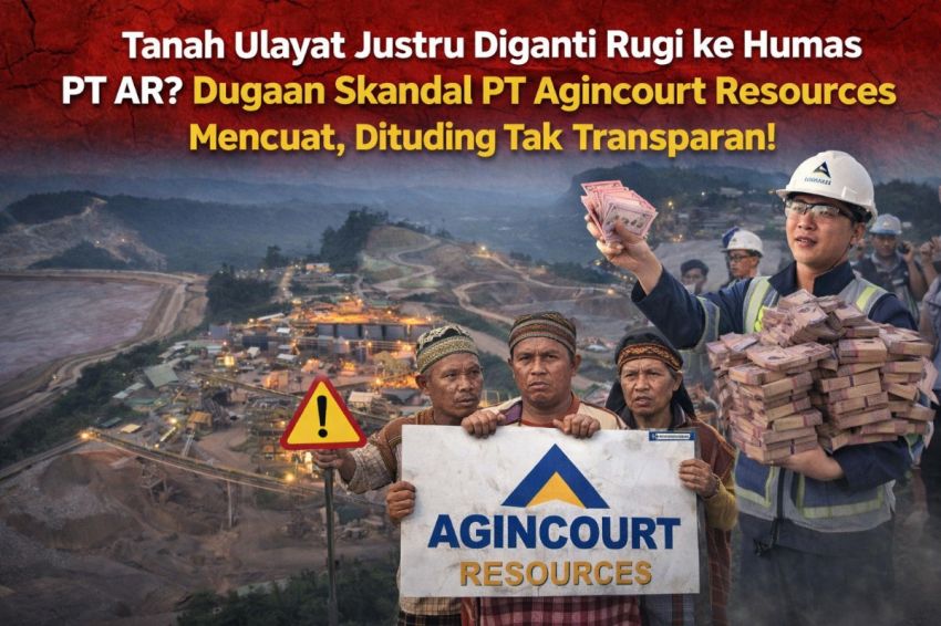 Tanah Ulayat Justru Diganti Rugi ke Humas PT AR? Dugaan Skandal PT Agincourt Resources Mencuat, Dituding Tak Transparan!
