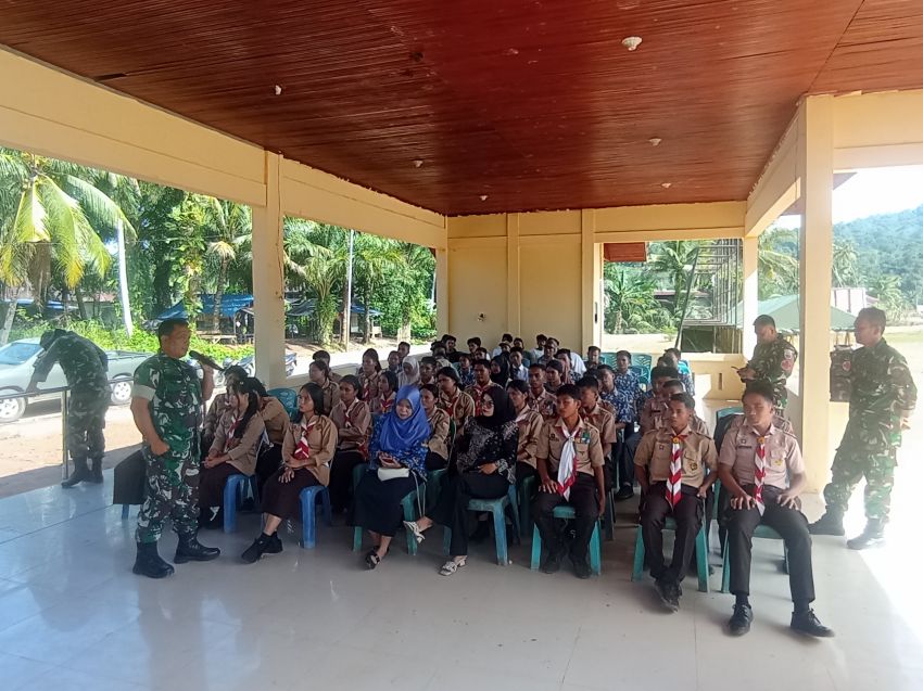 Satgas TMMD ke-127 Kodim 0212/TS Nyalakan Bara Cinta Tanah Air di Angkola Sangkunur