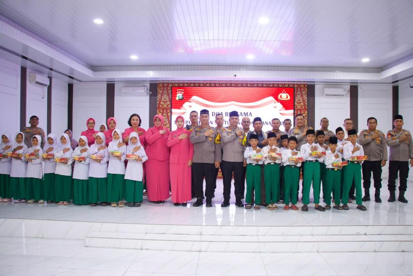 Sambut Ramadhan 1447 H, Polres Asahan Santunin Anak Yatim serta Doa Bersama