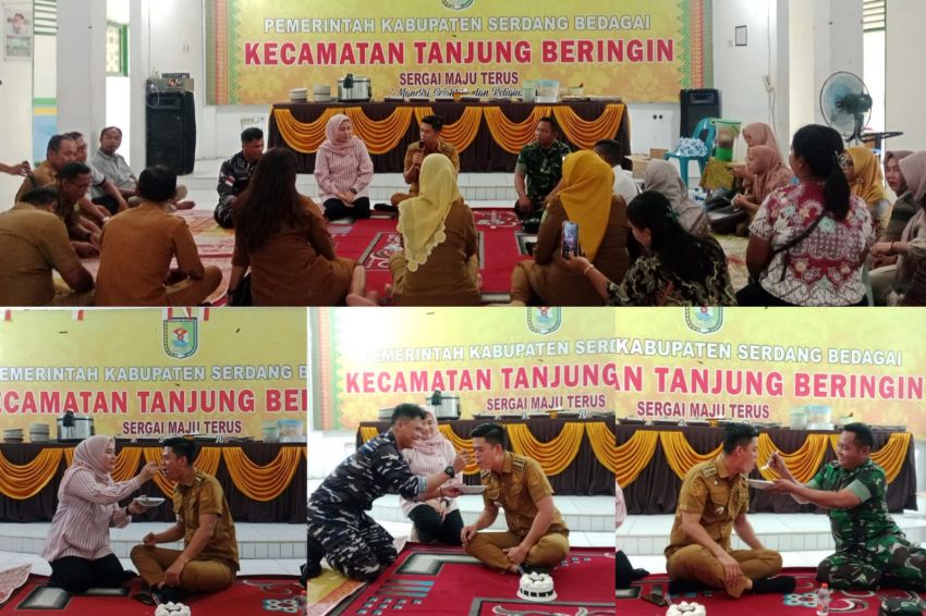 Surprise Penuh Cinta dan Kebersamaan, Ketua TP PKK Tanjung Beringin Rayakan Ulang Tahun Camat