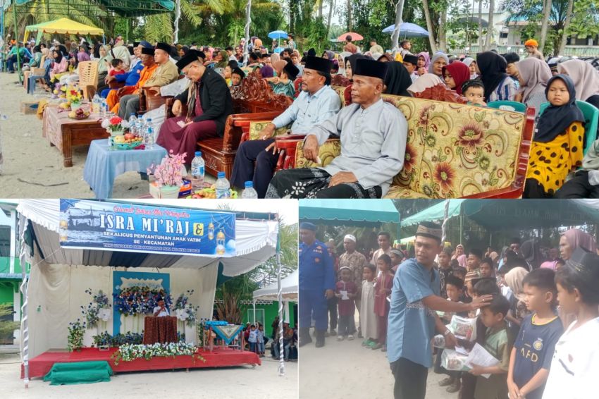 Nelayan Pesisir Pantai Bedagai Gelar Isra&rsquo; Mi&rsquo;raj, 400 Anak Yatim Menerima Santunan