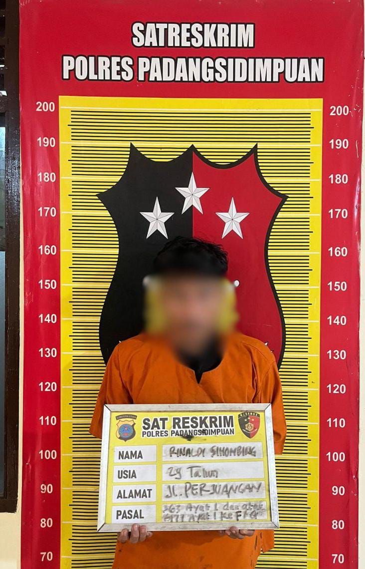 Curat Rp400 Juta di Padangsidimpuan Terungkap, Satu Pelaku Dibekuk Usai Kabur ke Pekanbaru