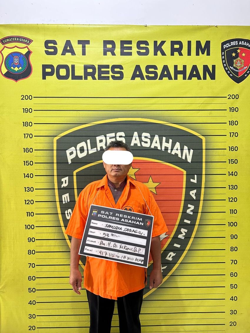 SS Pelaku Cabul Terhadap Empat Anak di BP Mandoge Ditangkap Polres Asahan