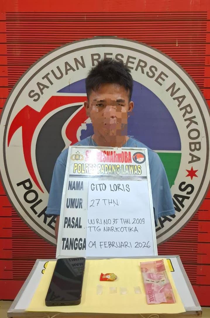 Heboh! Tim Satresnarkoba Palas Bekuk Gito Loris Pengedar Sabu di Aek Nabara