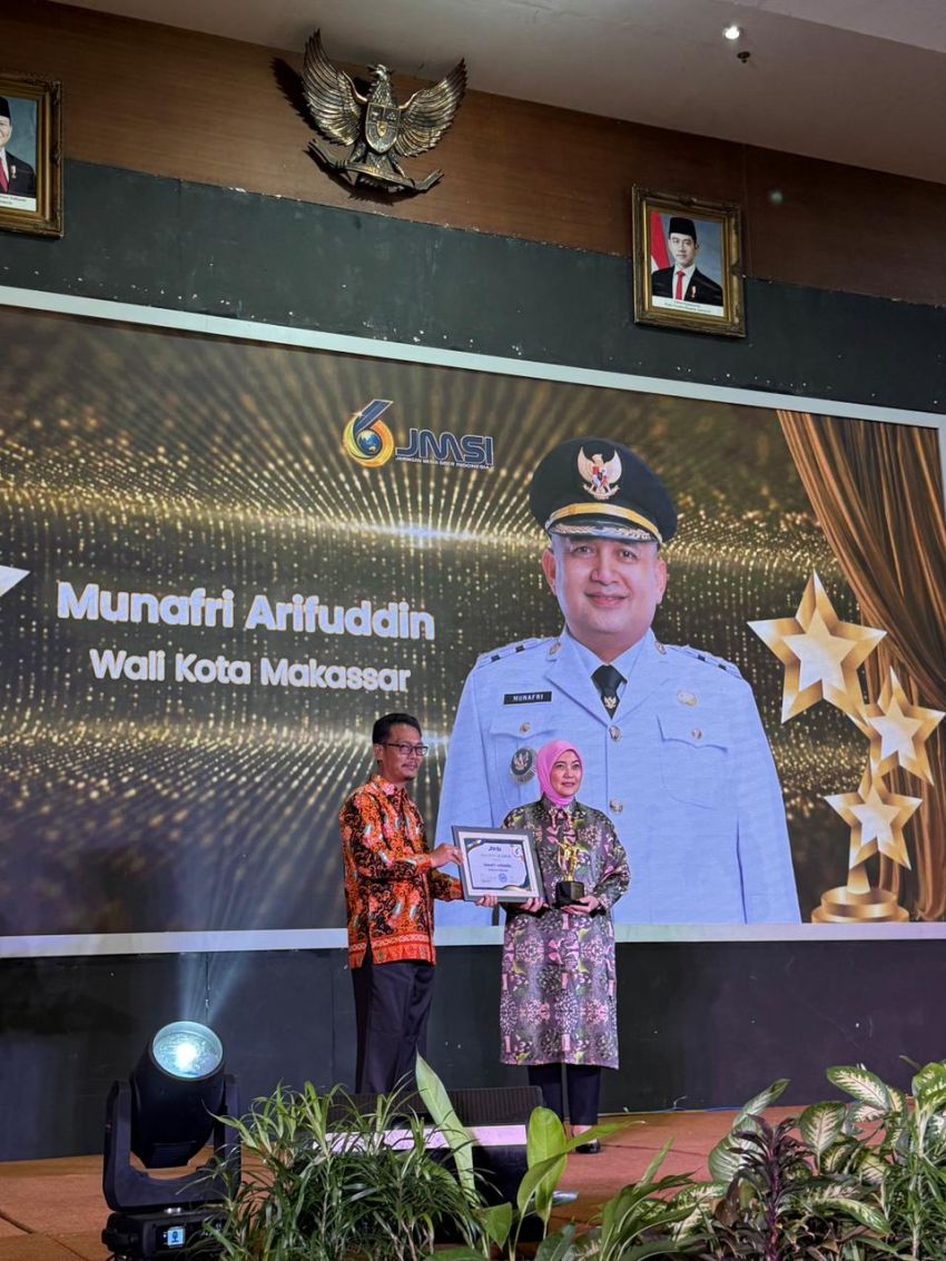 Layanan Inovasi Digital LONTARA+ Antar Wali Kota Munafri Raih Golden Leader JMSI Award 2026