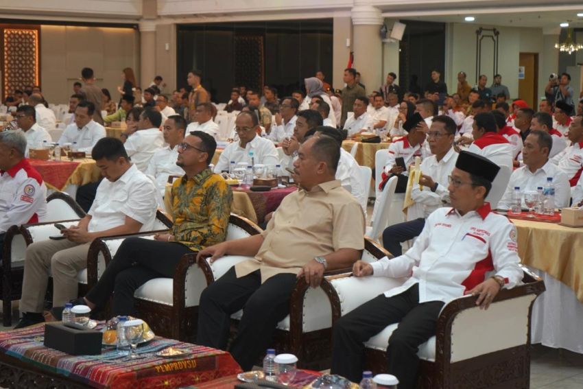 Pengukuhan Abpednas Sumut, Bobby Nasution Terus Mendorong Desa Berinovasi Lewat Skema Kompetisi