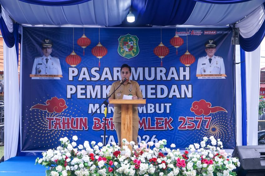 Buka Pasar Murah Imlek, Rico Waas: Medan Adalah Simbol Keberagaman Indonesia