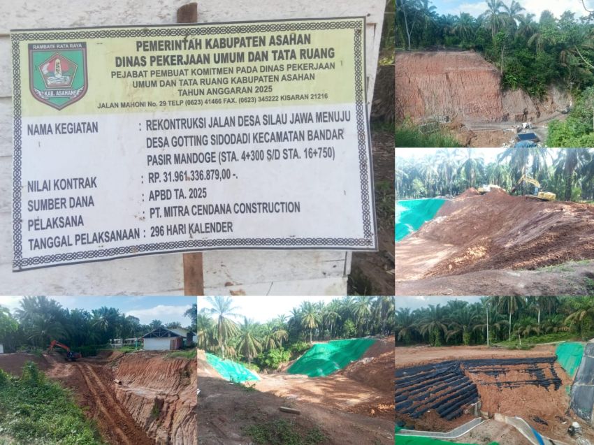 31.9 Milyar Rekontruksi Jalan Desa Silau Jawa Menuju Desa Gotting Sidodadi Terkesan Asal Jadi dan Menuai Sorotan Masyarakat