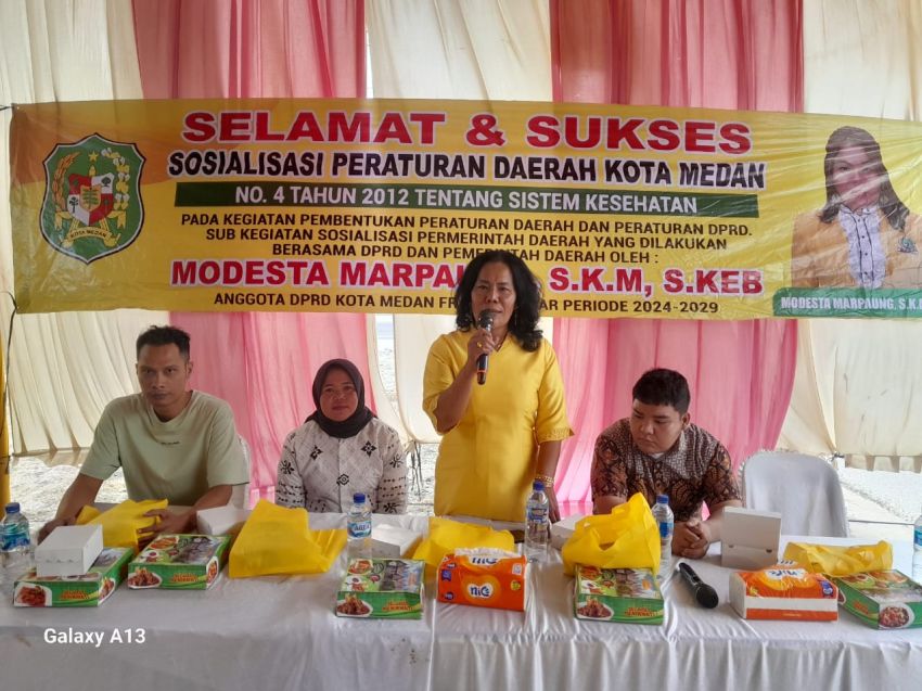Modesta Marpaung SKM S.Keb Gelar Sosper No 4 Tahun 2012, Ini Pesannya