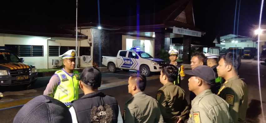 Patroli Gabungan Sasar Titik Rawan, Polres Padangsidimpuan Pastikan Kota Tetap Terkendali