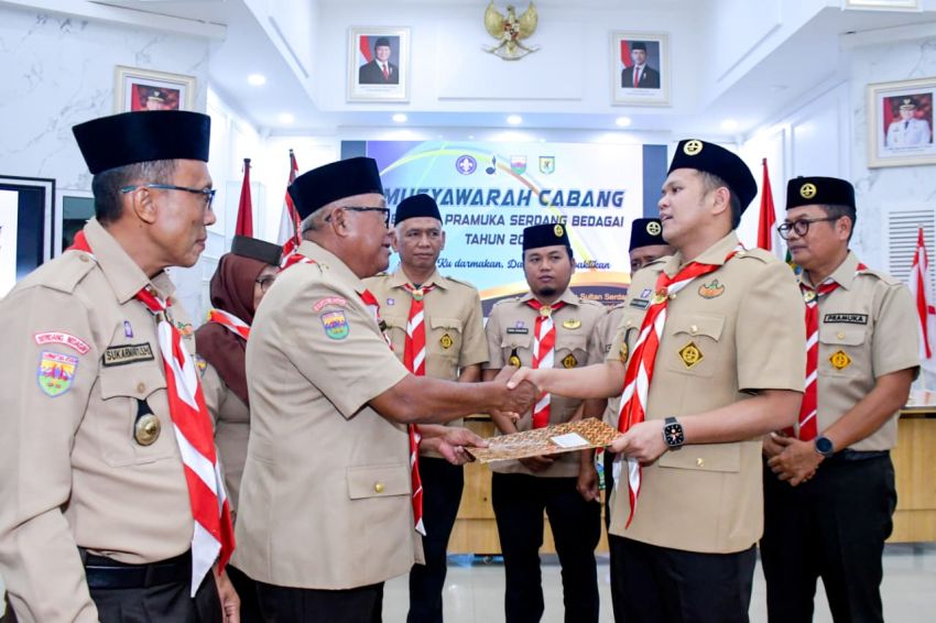 Wabup Adlin Tambunan Terpilih Secara Aklamasi Pimpin Kwarcab Gerakan Pramuka Serdang Bedagai