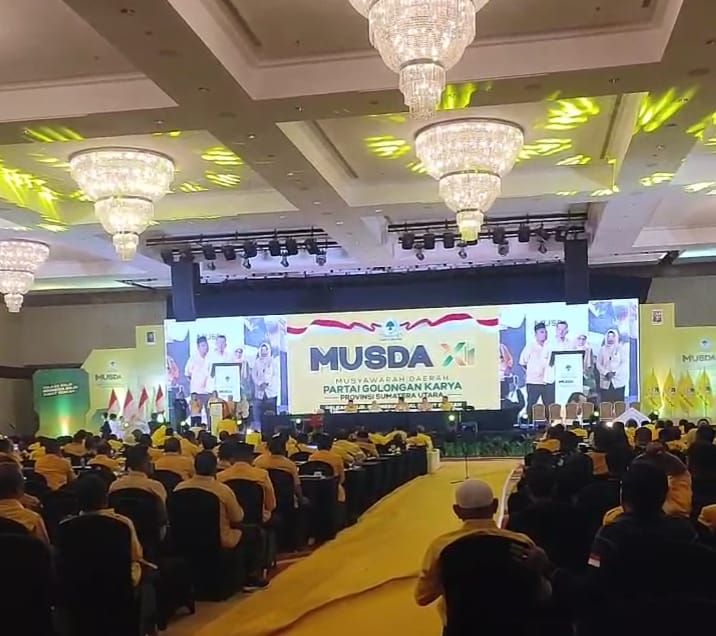 Dengan Sigap, Ratusan Kader AMPI Mengamankan Musda XI Partai Golkar Sumut