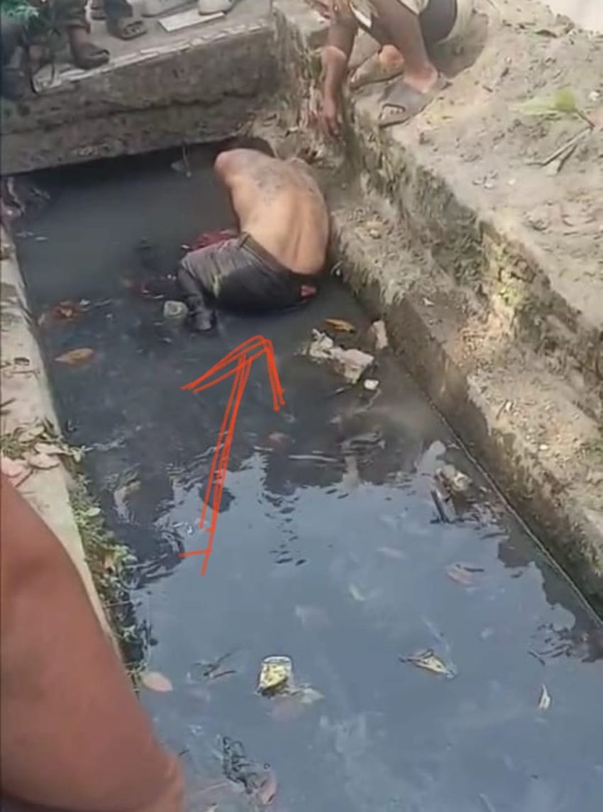 Diduga Melakukan Curanmor Seorang Pria Babak Belur di Hajar Masa