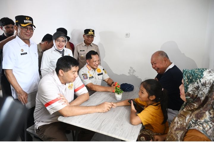 Bersama Mendagri dan Menteri PKP, Wagub Sumut Tinjau Huntap Tapsel