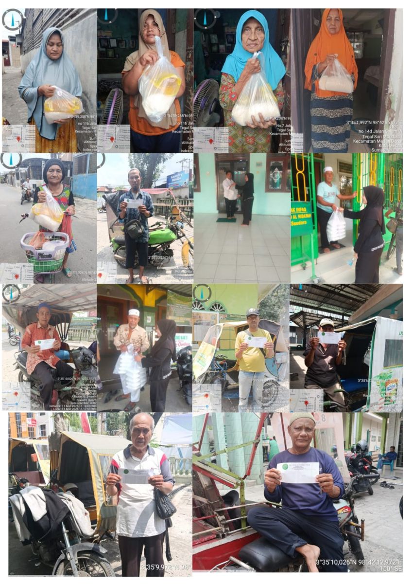 RAMADHAN KE-21, BAKOPAM SUMUT SALURKAN SANTUNAN DAN SEMBAKO DUKUNGAN PT INALUM