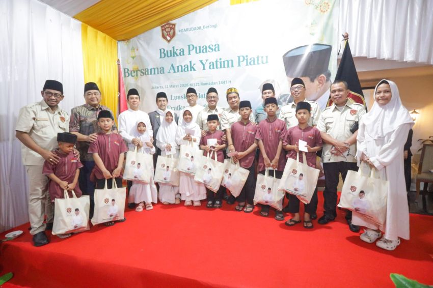 Garuda 08 Gelar Buka Puasa Bersama dan Santunan Anak Yatim, Doakan Presiden Prabowo