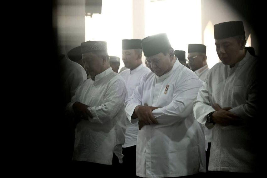 Presiden Prabowo Salat Idulfitri dan Gelar Halalbihalal Bersama Warga Aceh Tamiang