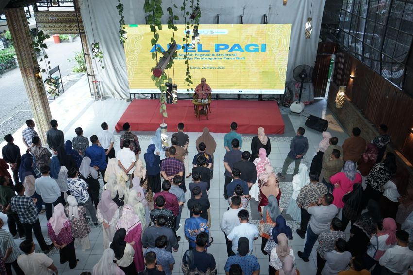 Apel Pagi Pasca Idul Fitri 1447 H, Rektor UNPAB Tekankan Semangat Kebersamaan dan Peningkatan Kompetensi