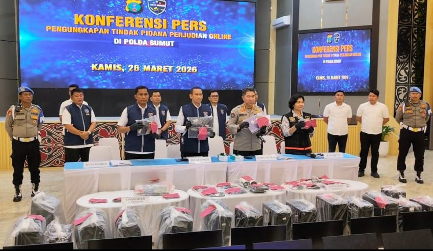 Polda Sumut Bongkar Judol Jaringan Kamboja, Amankan 19 Tersangka