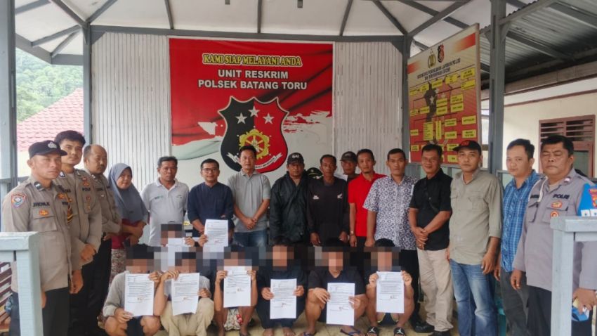 Dini Hari Digerebek Polisi! 8 Remaja Diduga Hendak Balap Liar di Angkola Sangkunur Langsung Dibina