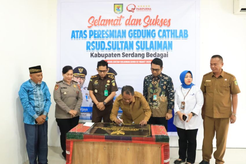 Bupati Darma Wijaya Resmikan Gedung Cathlab RSUD Sultan Sulaiman, Wujud Komitmen Tingkatkan Layanan Jantung di Sergai