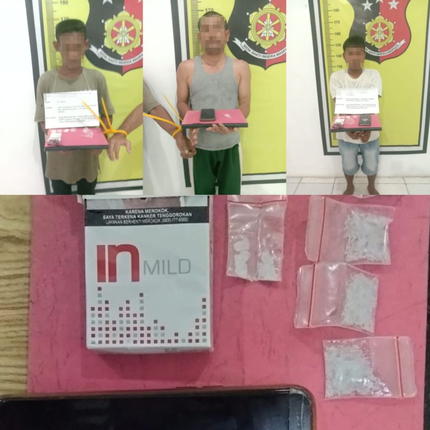 3 Pelaku Sabu Ditangkap di SPBU Gunungtua, Polsek Padang Bolak Sita 5 Paket Narkotika