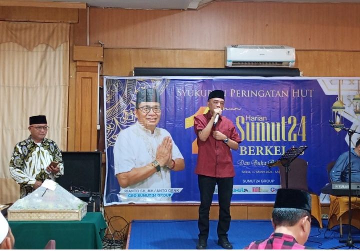HUT SUMUT24 ke 14, CEO Sumut24 Group dan CEO Aroma Dorong Sinergi Media dan Dunia Usaha