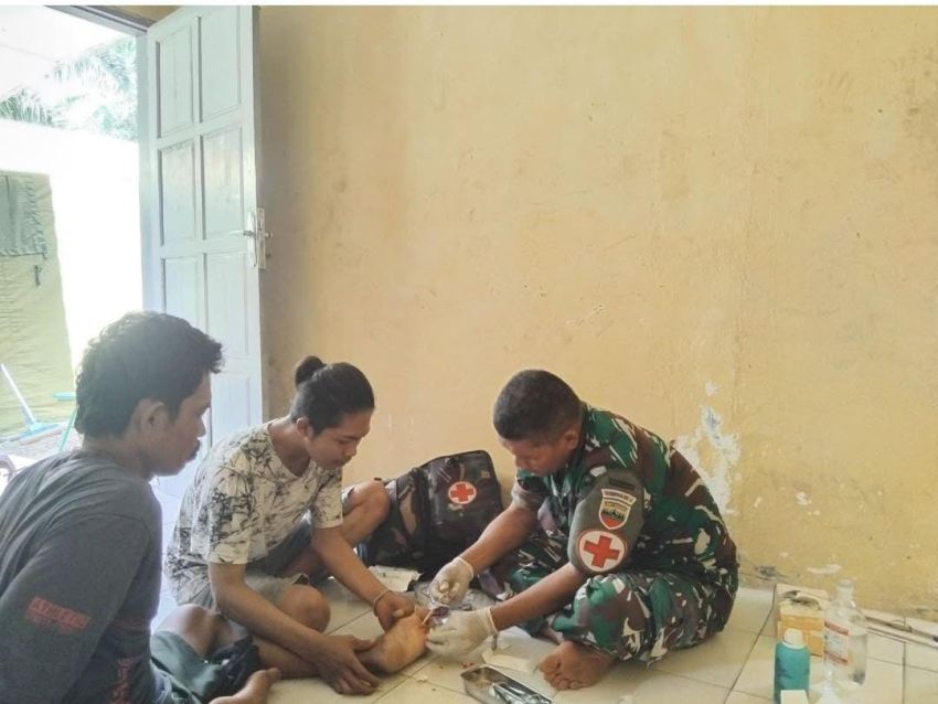 Pengabdian Tanpa Batas! Di Balik TMMD Ke-127 Kodim 0212/Tapsel, Ada Hati yang Tulus Mengobati Luka Warga Tapsel