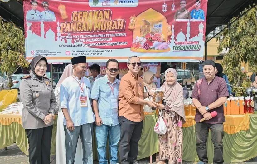 Sembako Murah Hadir di Padangsidimpuan! Gerakan Pangan Murah Ramadhan Resmi Dibuka