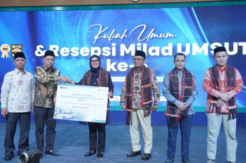 Perkuat Kolaborasi Energi Berkeadilan dan Transisi Energi, Direktur Distribusi PLN Berikan Kuliah Umum Milad ke-69 UMSU