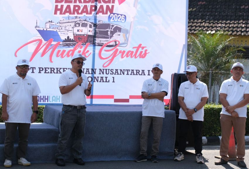 Mudik Aman Berbagi Harapan&rdquo;, PTPN 1 Regional 1 Lepas Tiga Bus  Gratis