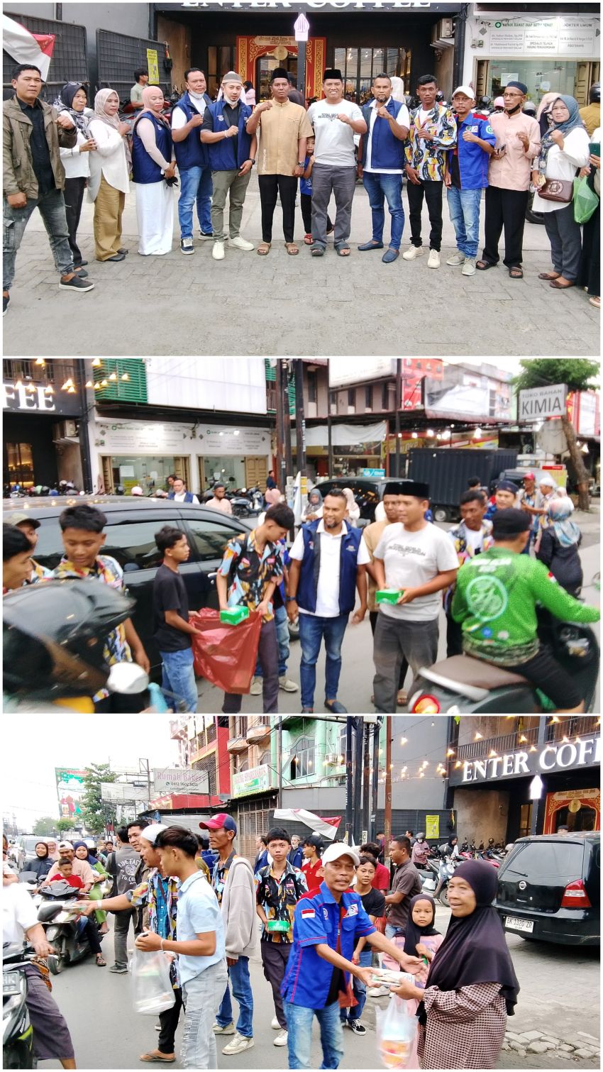 Ramadhan Penuh Berkah, RANZ Kota Medan Bersama PC FSP SPSI Kota Medan dan PAC PKN Medan Marelan Berbagi Takjil dan Berbuka Puasa Bersama