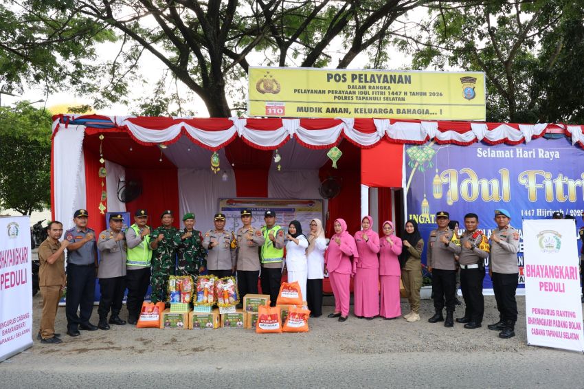 Waka Polres Tapanuli Selatan Cek Pos Pelayanan Gunungtua, Pastikan Pengamanan Idul Fitri 1447 H Siap