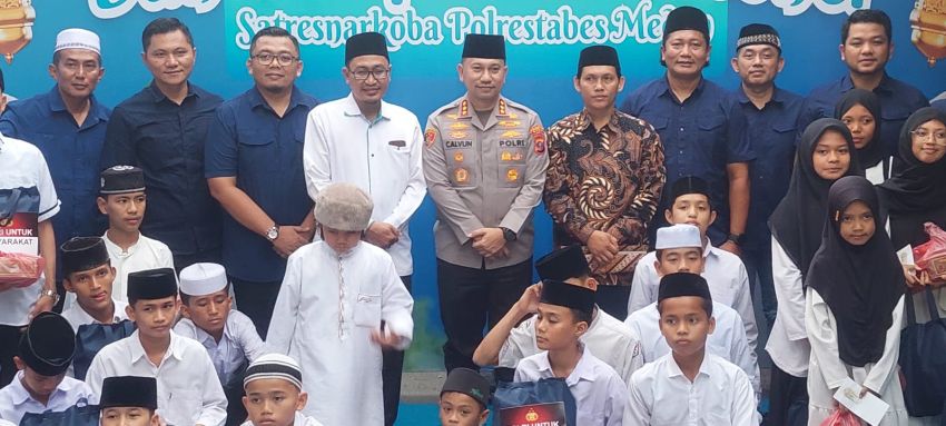 100 Hari, Sat Narkoba Polrestabes Medan Ungkap 156 Kg Sabu, Bukber Jadi Momentum Apresiasi dan Santunan Anak Yatim