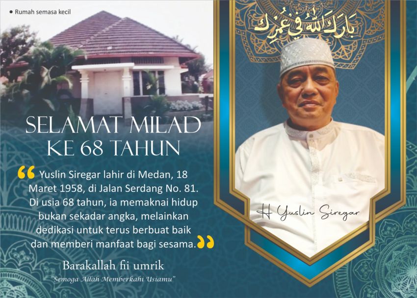 Yuslin Siregar 68 Tahun, Bukti Usia Adalah Tentang Manfaat