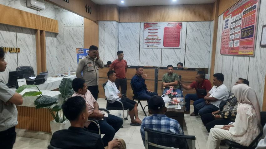 Polres Padangsidimpuan Jadi Penengah, Perselisihan Warga Manunggang Julu dan Sigalangan Diselesaikan Secara Kekeluargaan