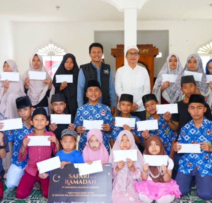 Safari Ramadan Inalum Sambangi Parhutaan Silau, Masjid Dibantu, Anak Yatim Disantuni