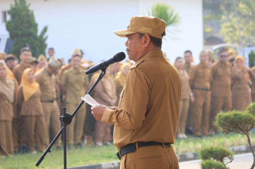 Di Apel Pagi, Bupati Sergai Tegas: &ldquo;Tak Ada Pungli dalam Perpanjangan Kontrak PPPK, Laporkan Jika Ada!&rdquo;