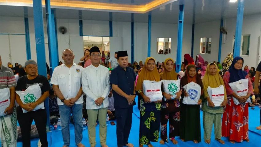 Harun Mustafa Pimpin Aksi Nyata! Bantuan IMI&ndash;Gemira Sumut Sentuh Warga Huntara Tapsel di Ramadan 2026