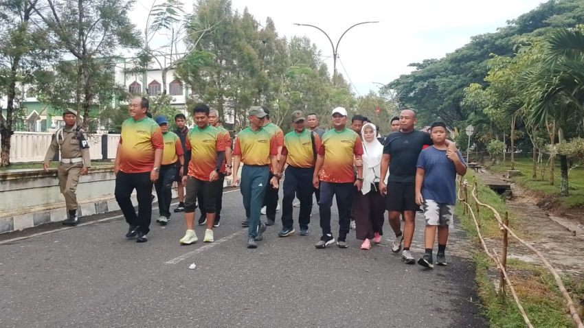 Semarak HUT ke-80, Pemkab Asahan Gelar Fun Run dan Jalan Santai "Asahan Berlebaran"