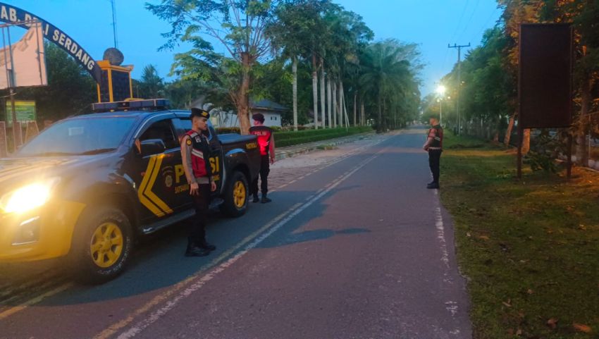 Patroli Asmara Subuh Jajaran Polresta Deli Serdang, Berikan Rasa Aman Warga Jalankan Ibadah Ramadhan