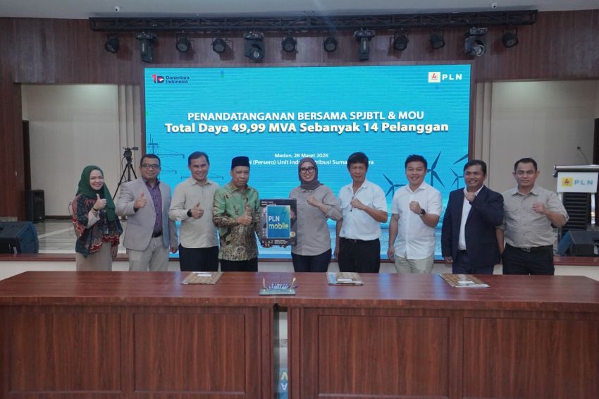 PLN UID Sumatera Utara Dorong Pertumbuhan Ekonomi Melalui Penandatanganan SPJBTL Dan MoU, Tambah Daya 49,99 MVA Dari Sektor Industri Dan Akademik