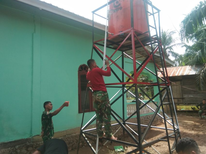 Kuas Pengabdian: Satgas TMMD ke-127 Kodim 0212/TS Percantik Wajah Baru Fasilitas Air Sangkunur