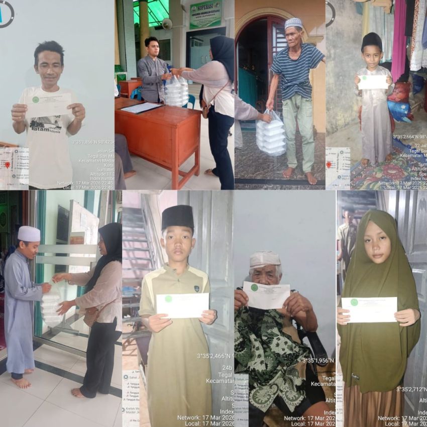 BAKOPAM Sumut Salurkan Santunan di Ramadhan ke-27, Didukung PTPN IV Regional I dan Perumda Tirtanadi
